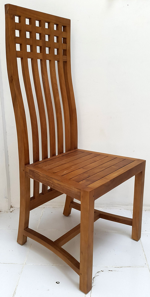 teak standard dining chair