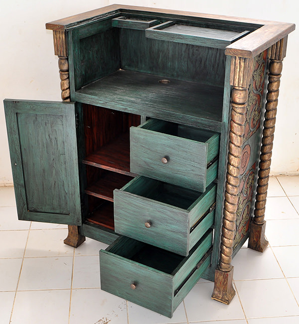 restaurant teak waiter station