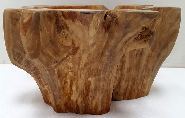 teak garden pot