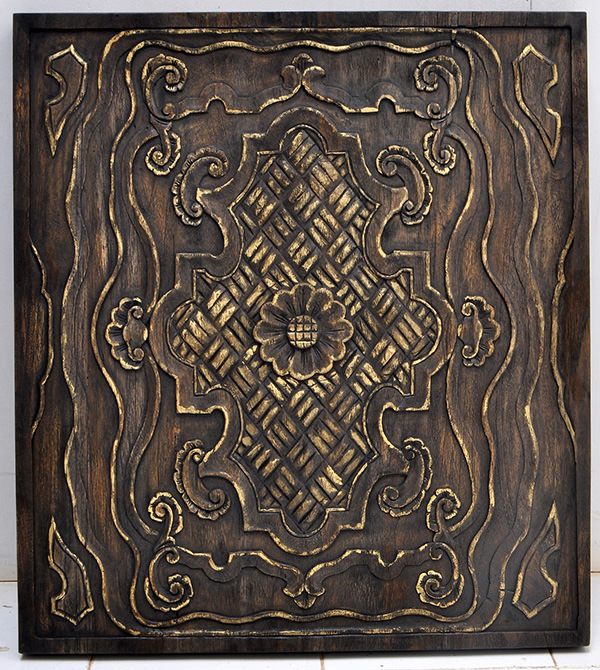 antique teak panel
