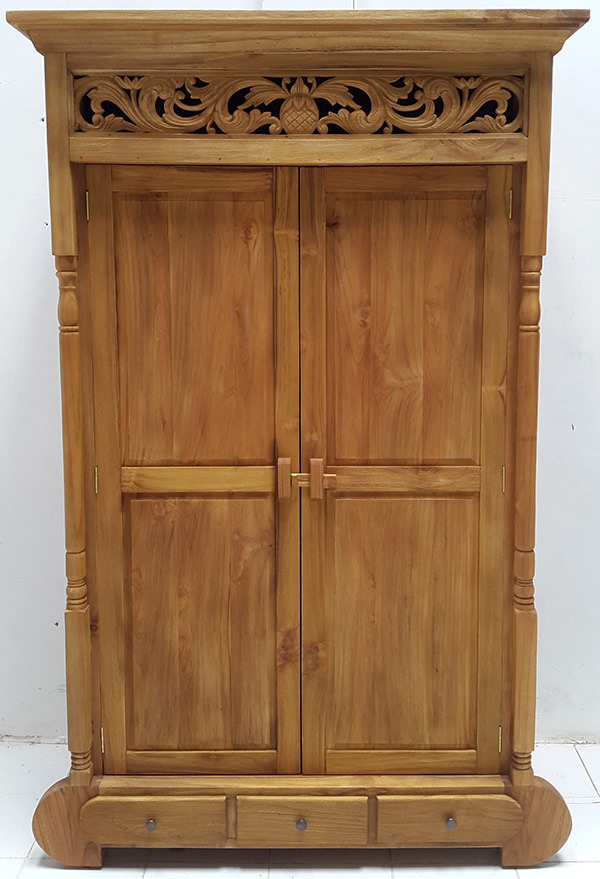 wooden wardrobe