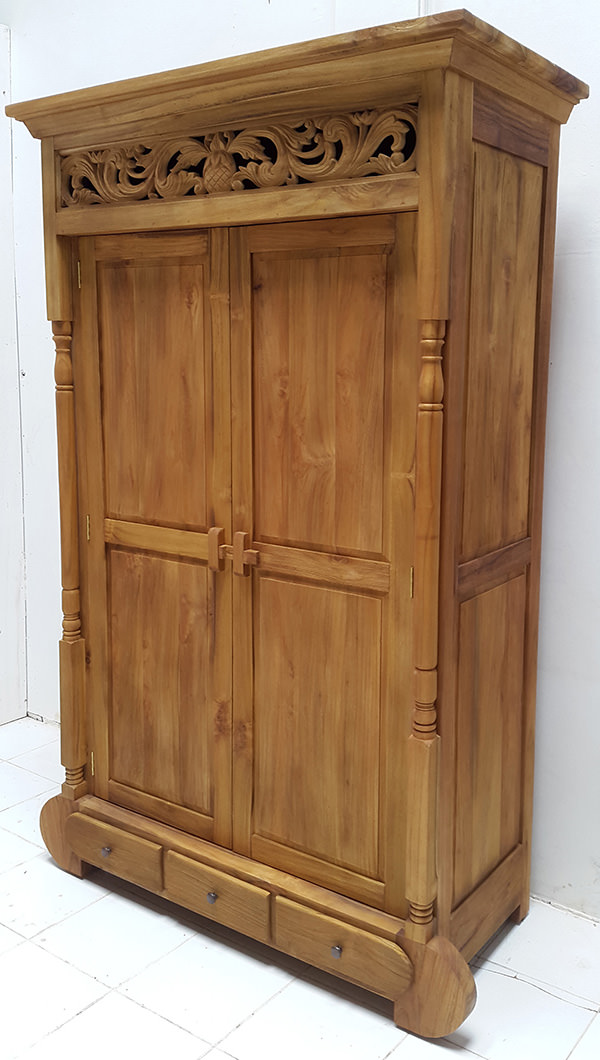 solid teak wood wardrobe manufacturing