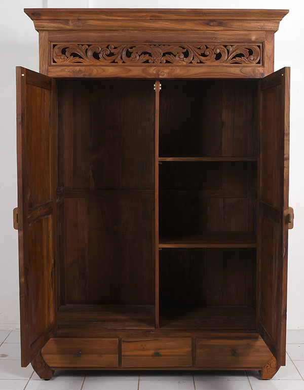 antique wooden wardrobe