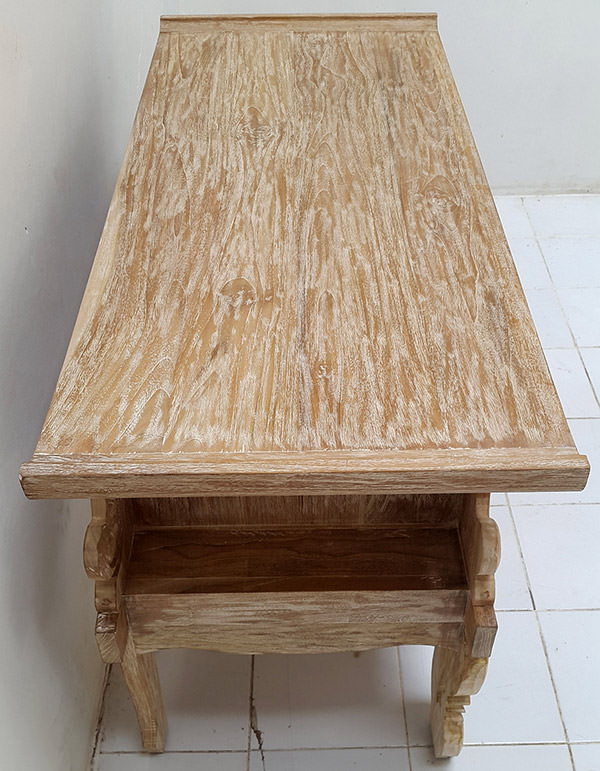 white washed teak wood