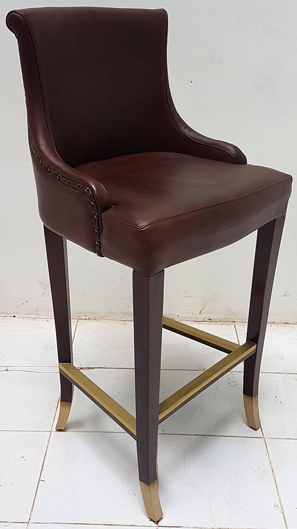 leather bar chair