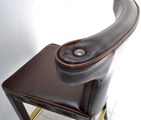 leather bar chair