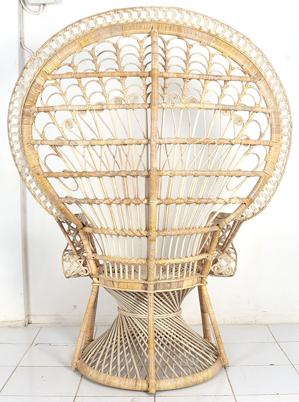 high chair natural rattan