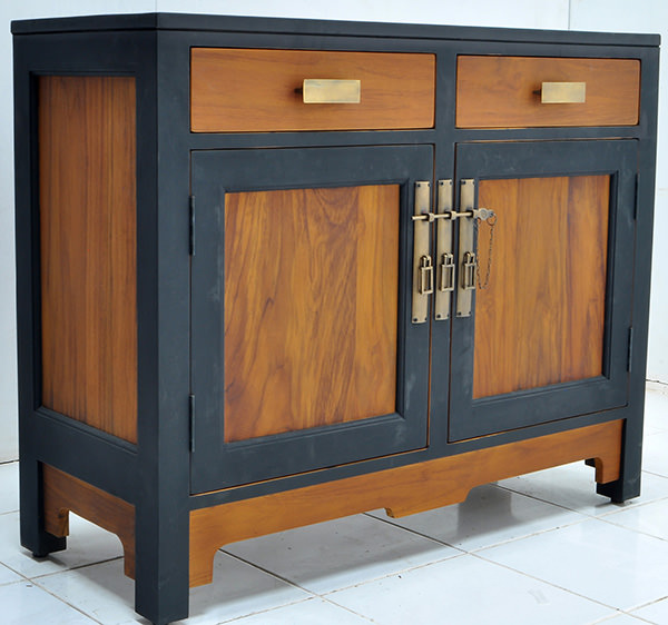 natural and black teak wood chinese furniture