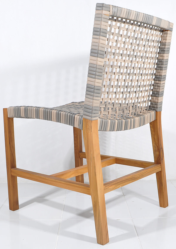 Danish rattan dining chair