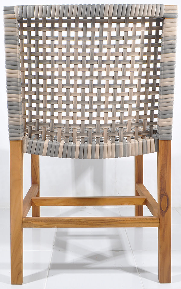 Danish synthetic rattan dining chair