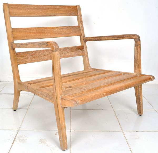 indoor armchair teak frame