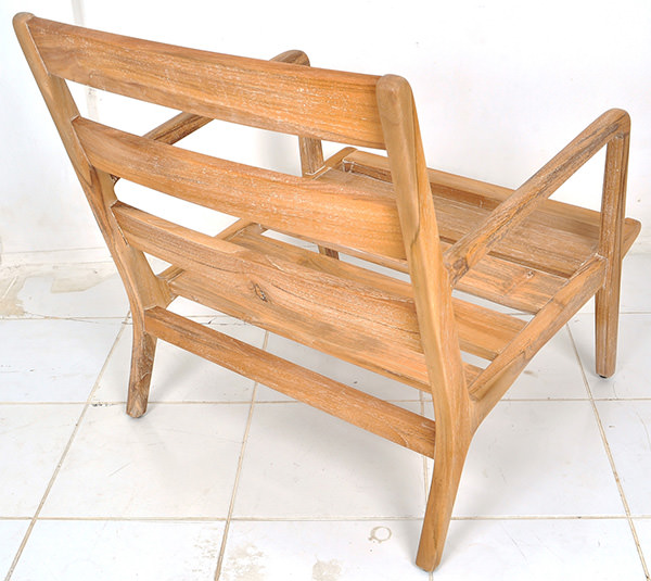 armchair teak frame