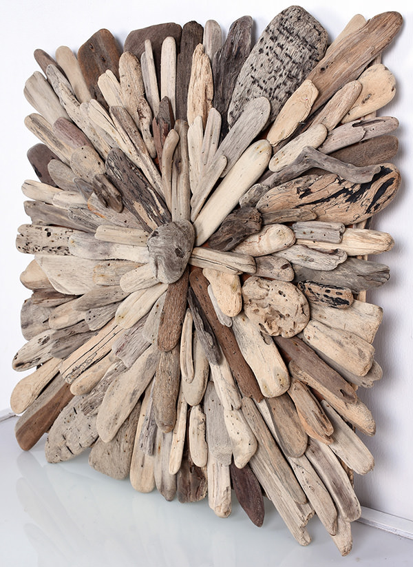 reclaimed drift wood wall deco