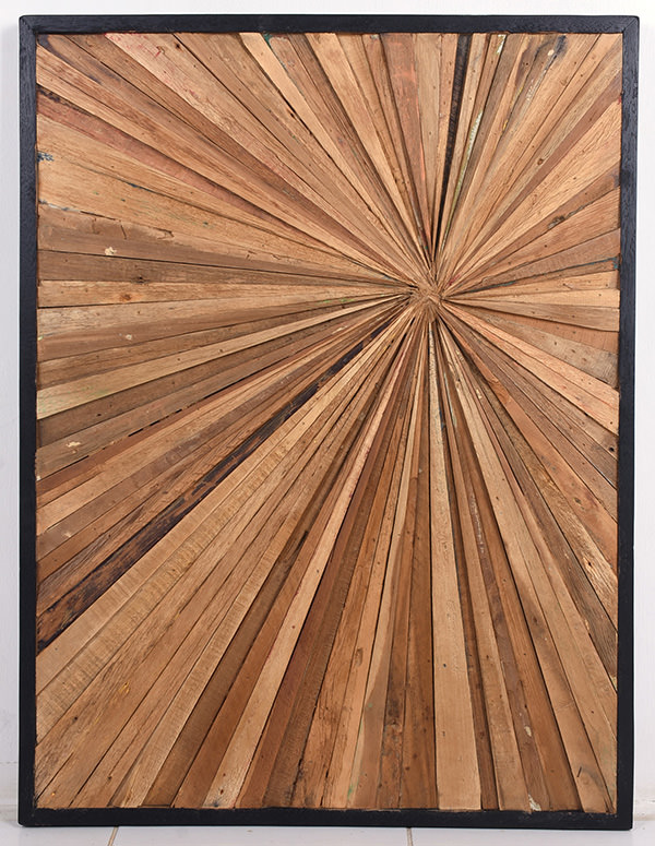 recycled teak wall panel