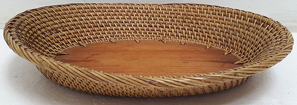 natural rattan fruit bowl