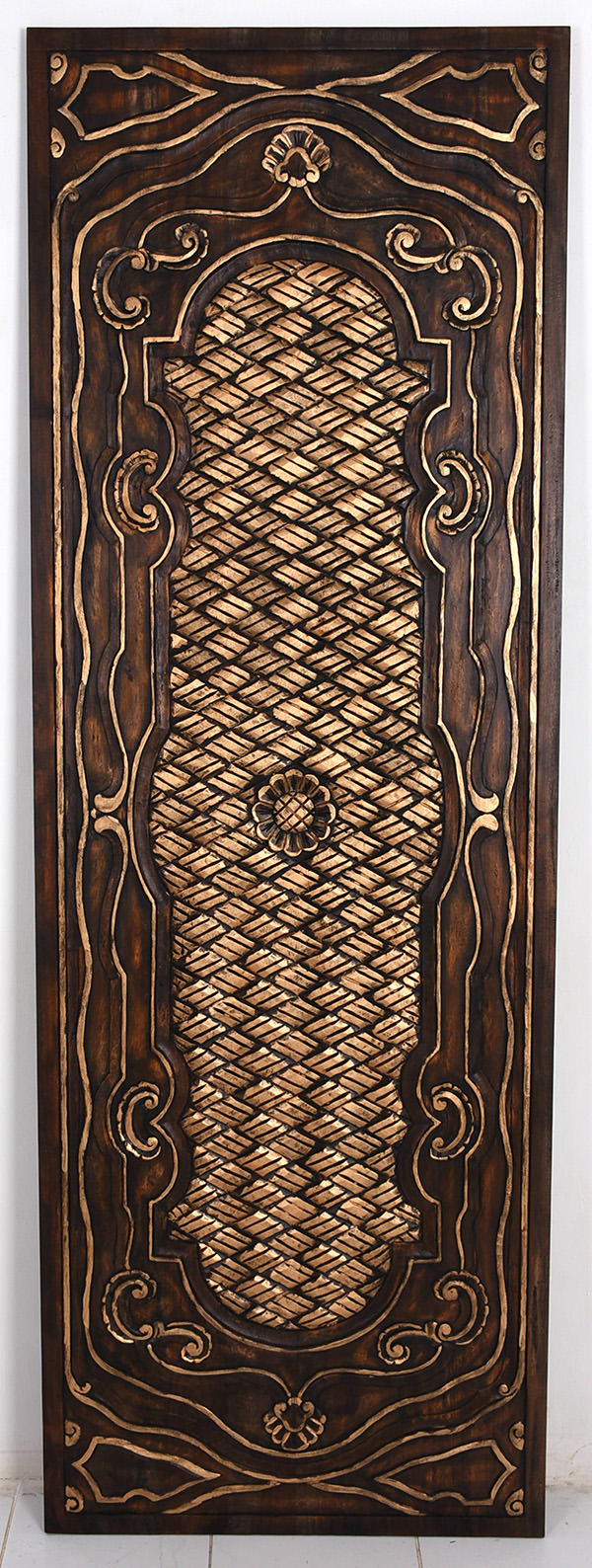 handmade teak carvings for furniture for indoor wall wooden panel