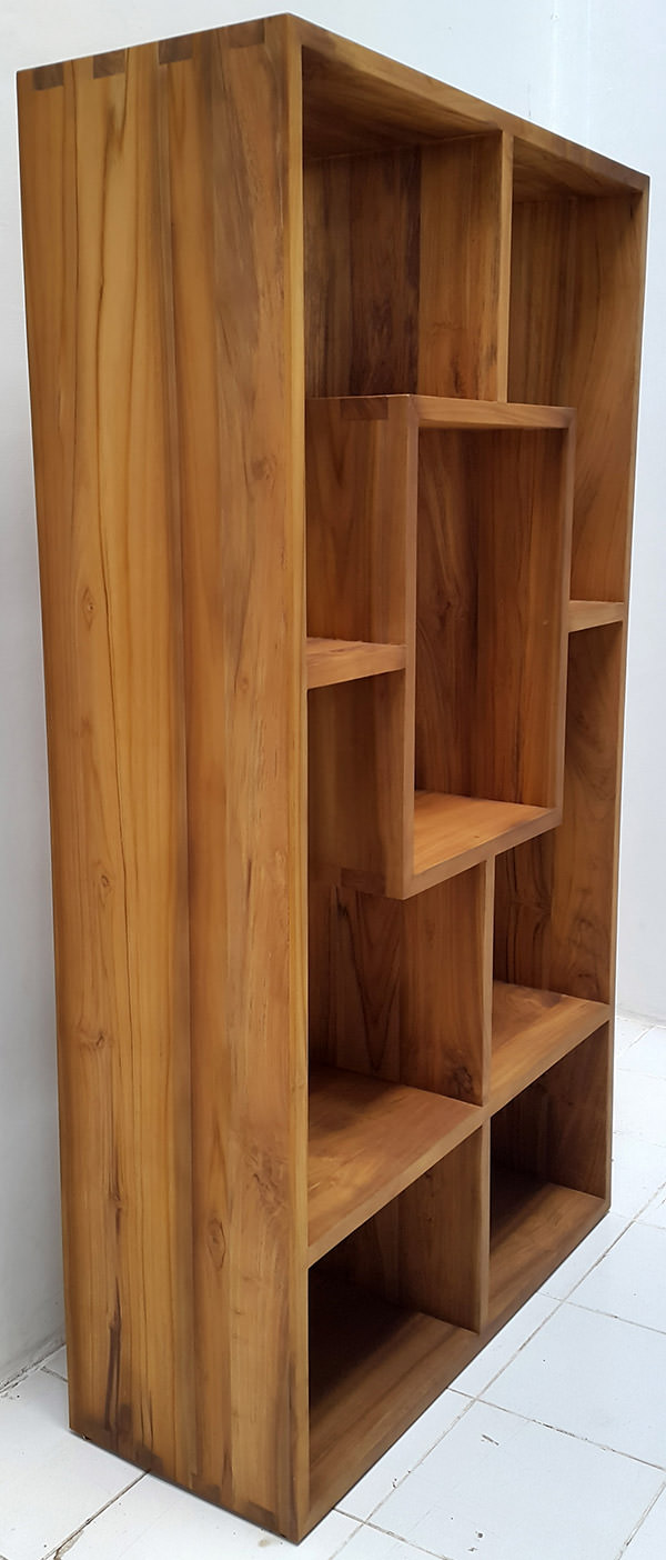 Chinese teak bookrack furniture manufacturing