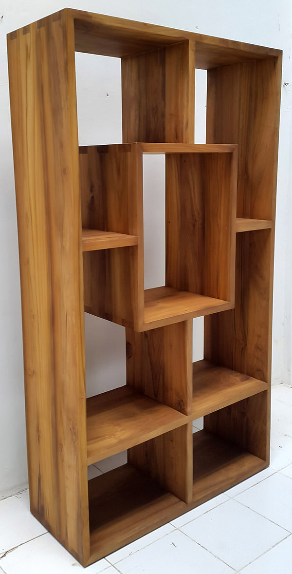 natural teak bookrack