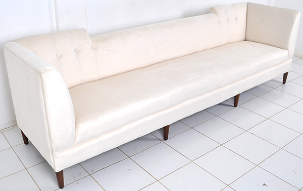 hospitality project sofa with buttoned upholstery