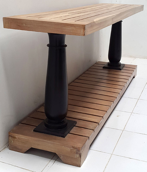 traditional console table