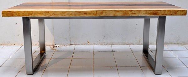 suar and resin table