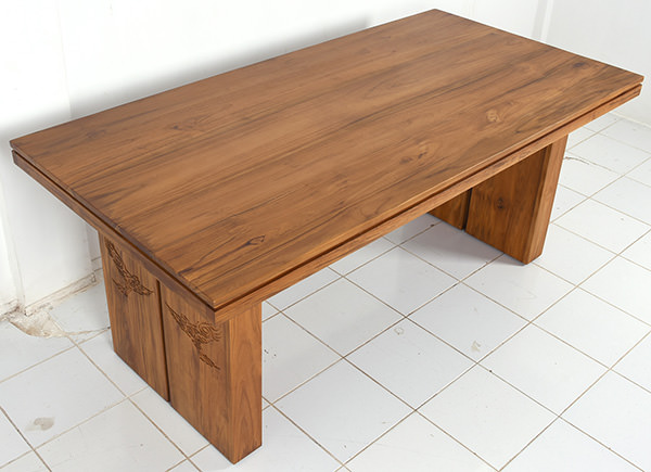 teak indoor dining table