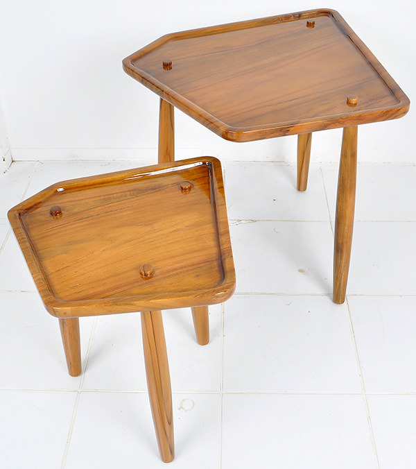 wooden side tables