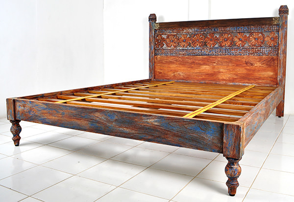 reclaimed antique teak bed