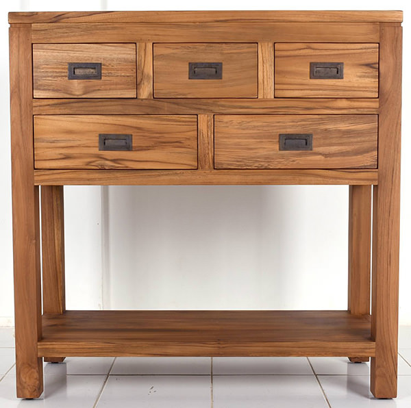 wooden console table