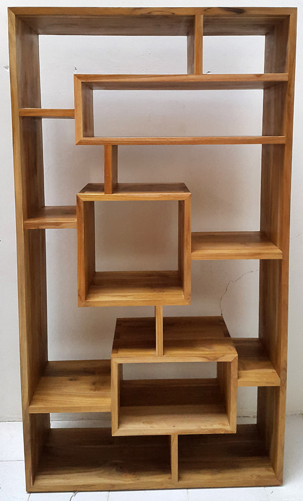 natural teak Chinese bookrack