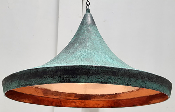 copper hanging lamp