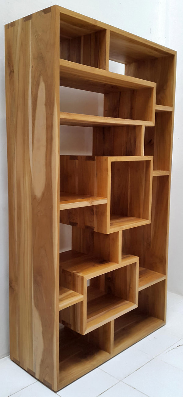 Chinese teak bookcase furniture manufacturing