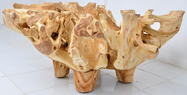 teak root table coffee table