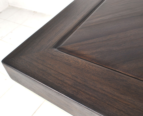 indoor teak square restaurant table