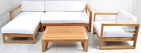 grade A solid teak garden couch set