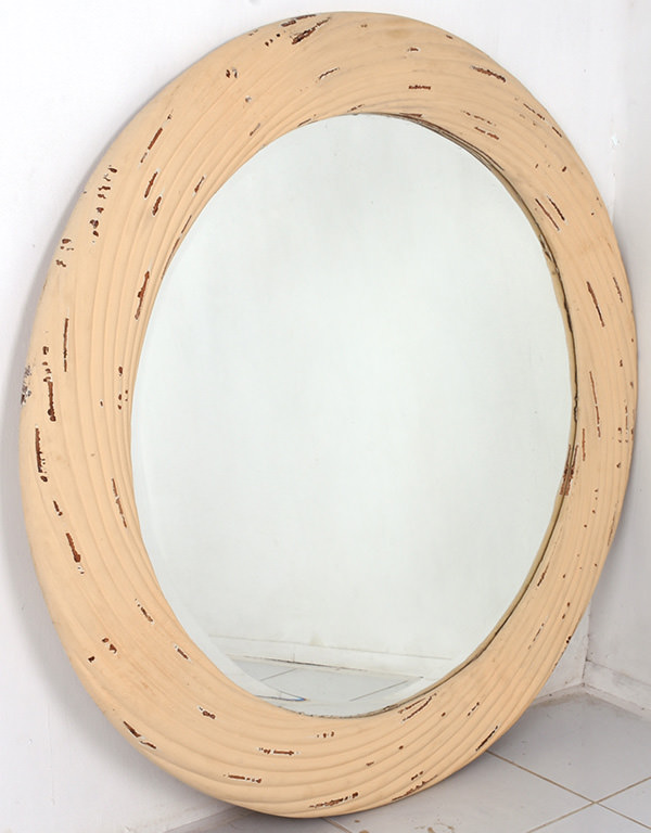 mahogany reclaimed mirror