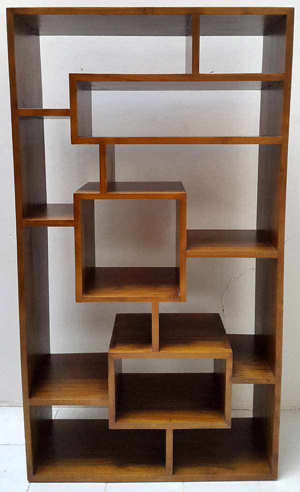 natural teak Indonesian bookrack