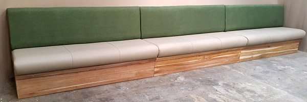 banquette manufacturing for restaurant in Miami Beach