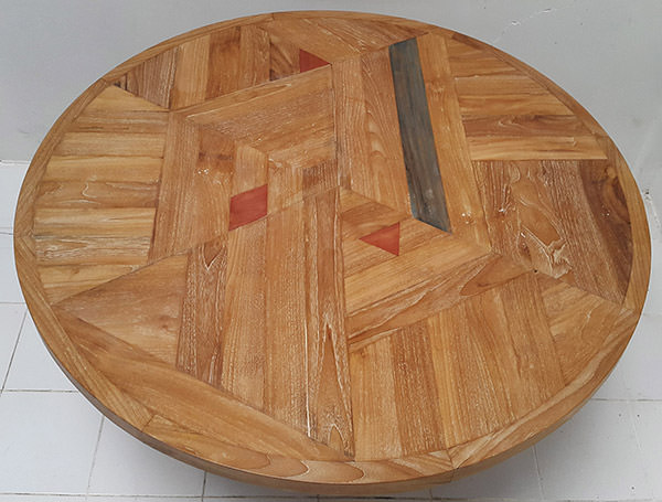 square teak outdoor table top