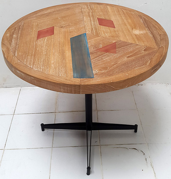 round teak outdoor table manufacturing
