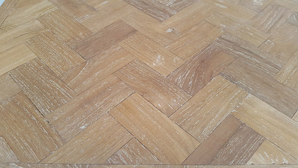 white washed teak laminated finishing