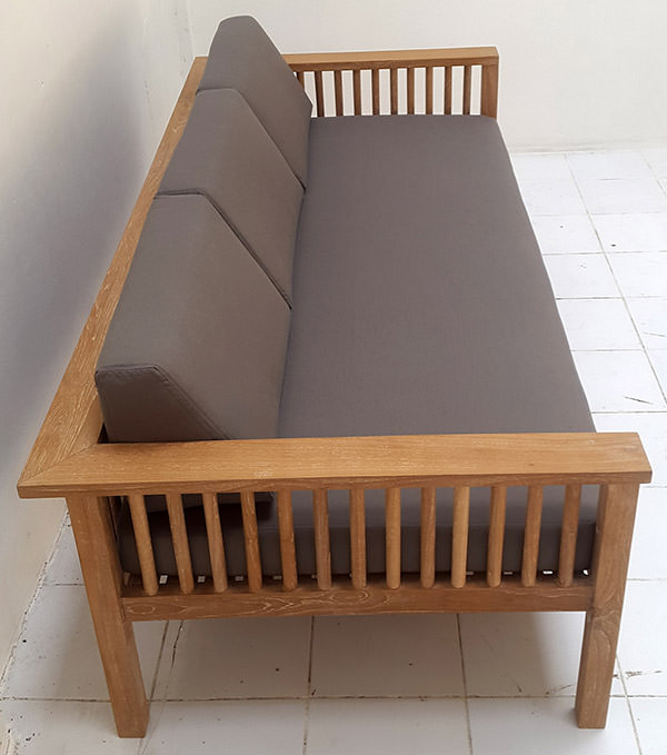outdoor teak sofa