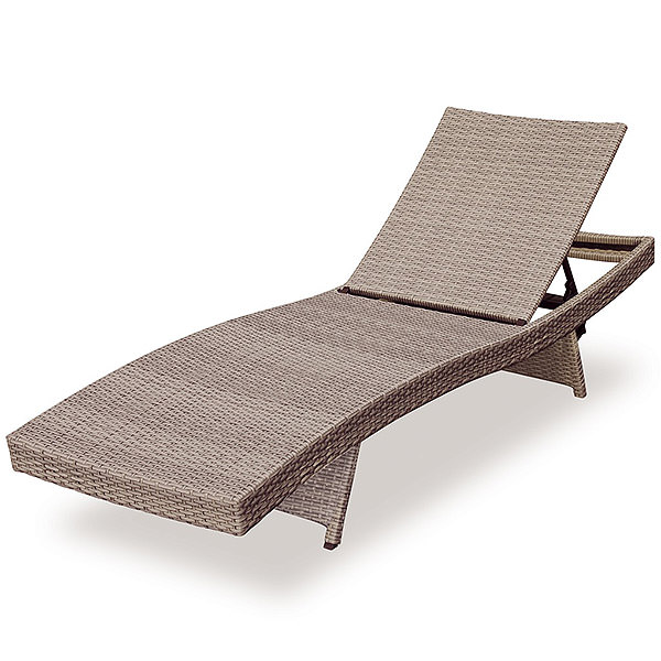 plastic rattan sun loungers