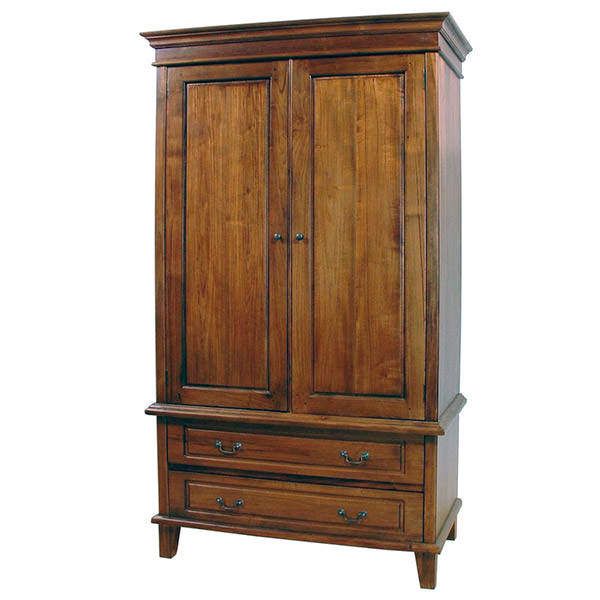 armoire en teck avec une patine naturelle