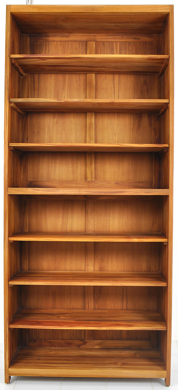 teak wooden bookcase