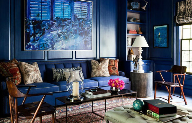 Navy blue decor