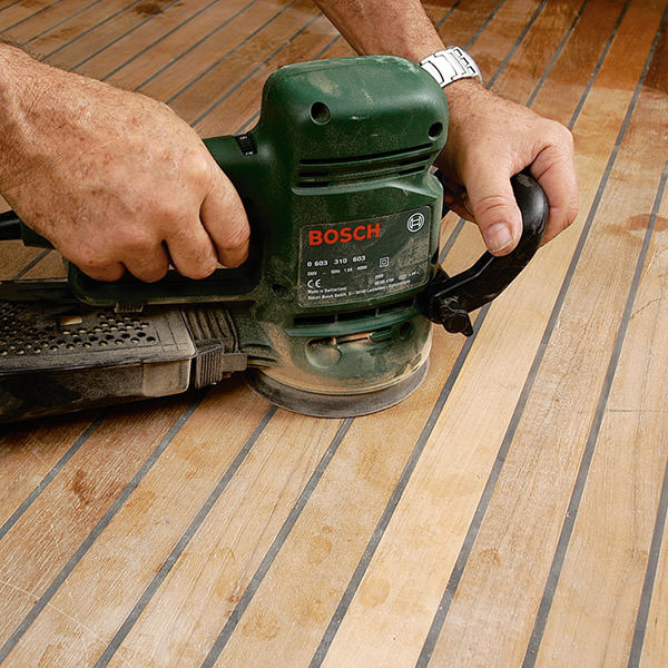 sanding and treat teak furniture